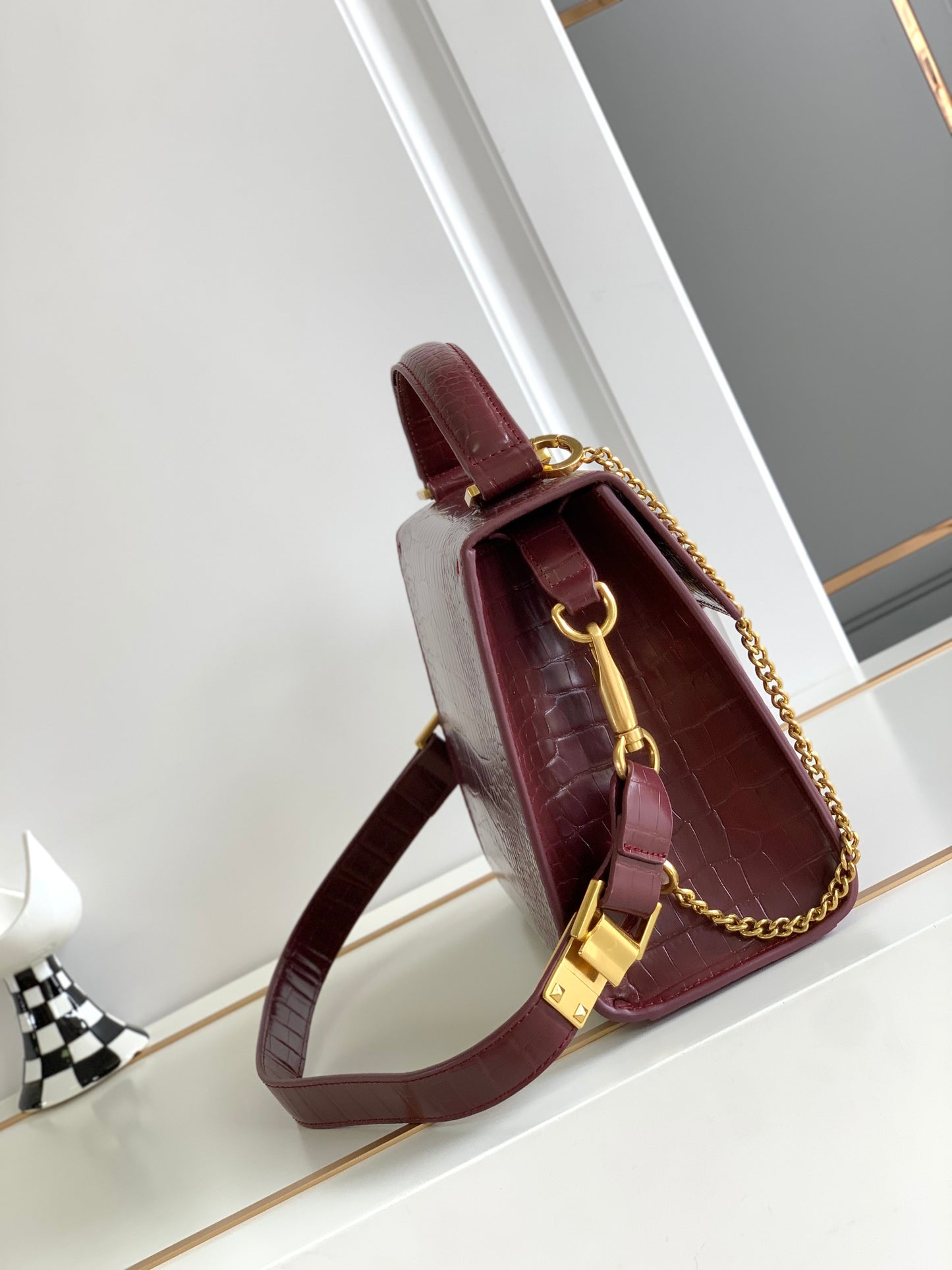Valentino Garavani VSLING Small Leather Top Handle Bag