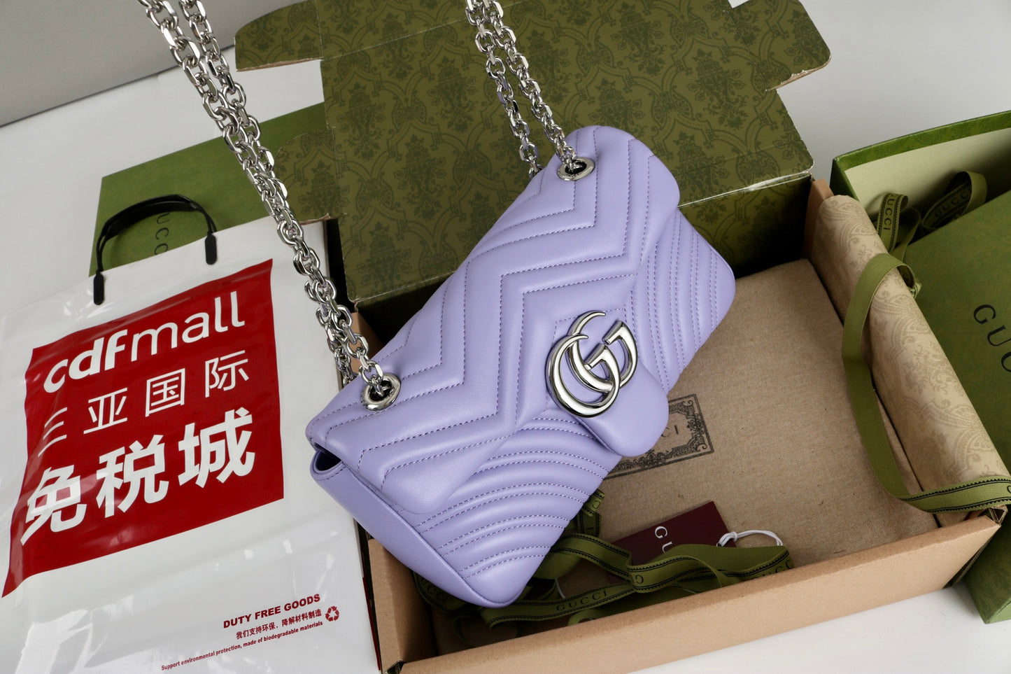 Gucci GG Marmont Shoulder Bag Purple