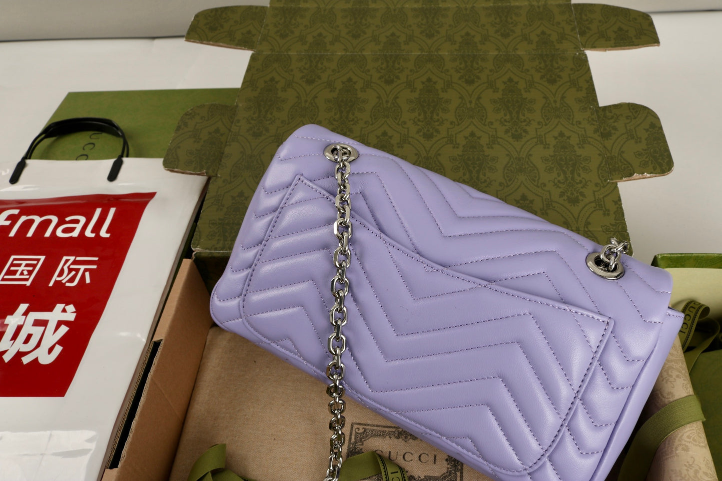 Gucci GG Marmont Shoulder Bag Purple