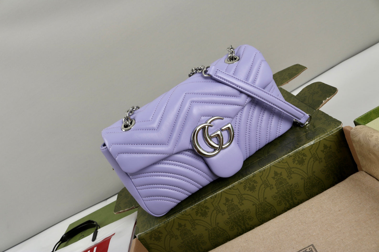 Gucci GG Marmont Shoulder Bag Purple