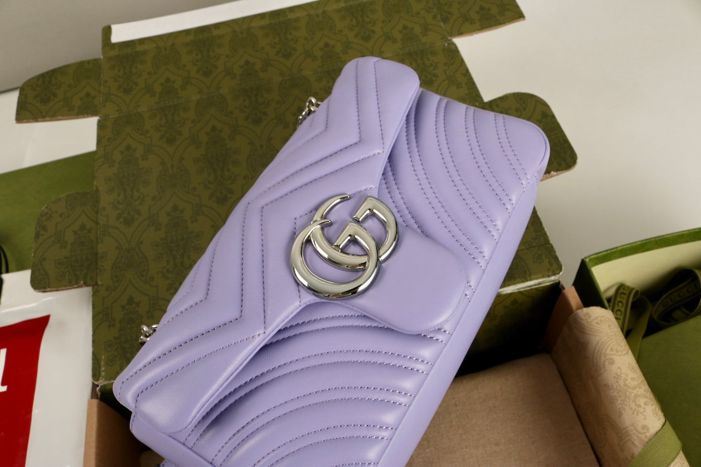 Gucci GG Marmont Shoulder Bag Purple