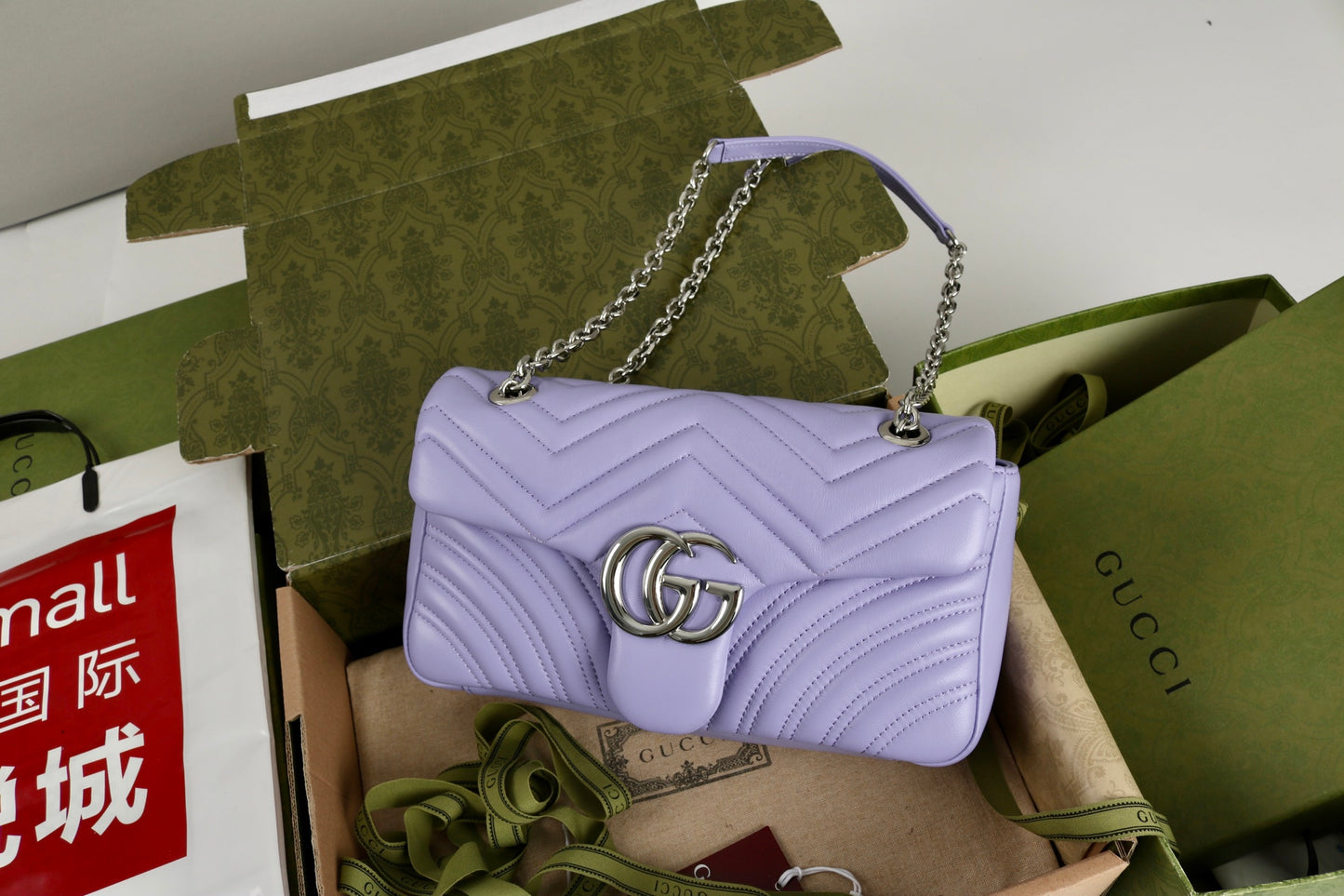 Gucci GG Marmont Shoulder Bag Purple