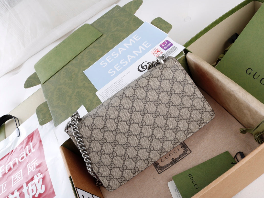 Gucci GG Dionysus Canvas Shoulder Bag