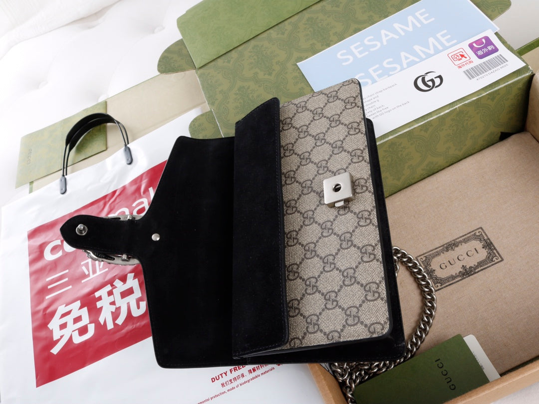 Gucci GG Dionysus Canvas Shoulder Bag