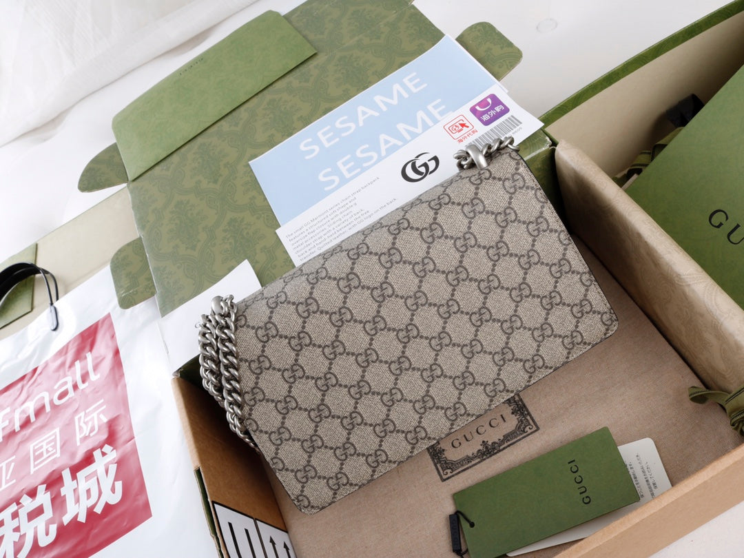 Gucci GG Dionysus Canvas Shoulder Bag
