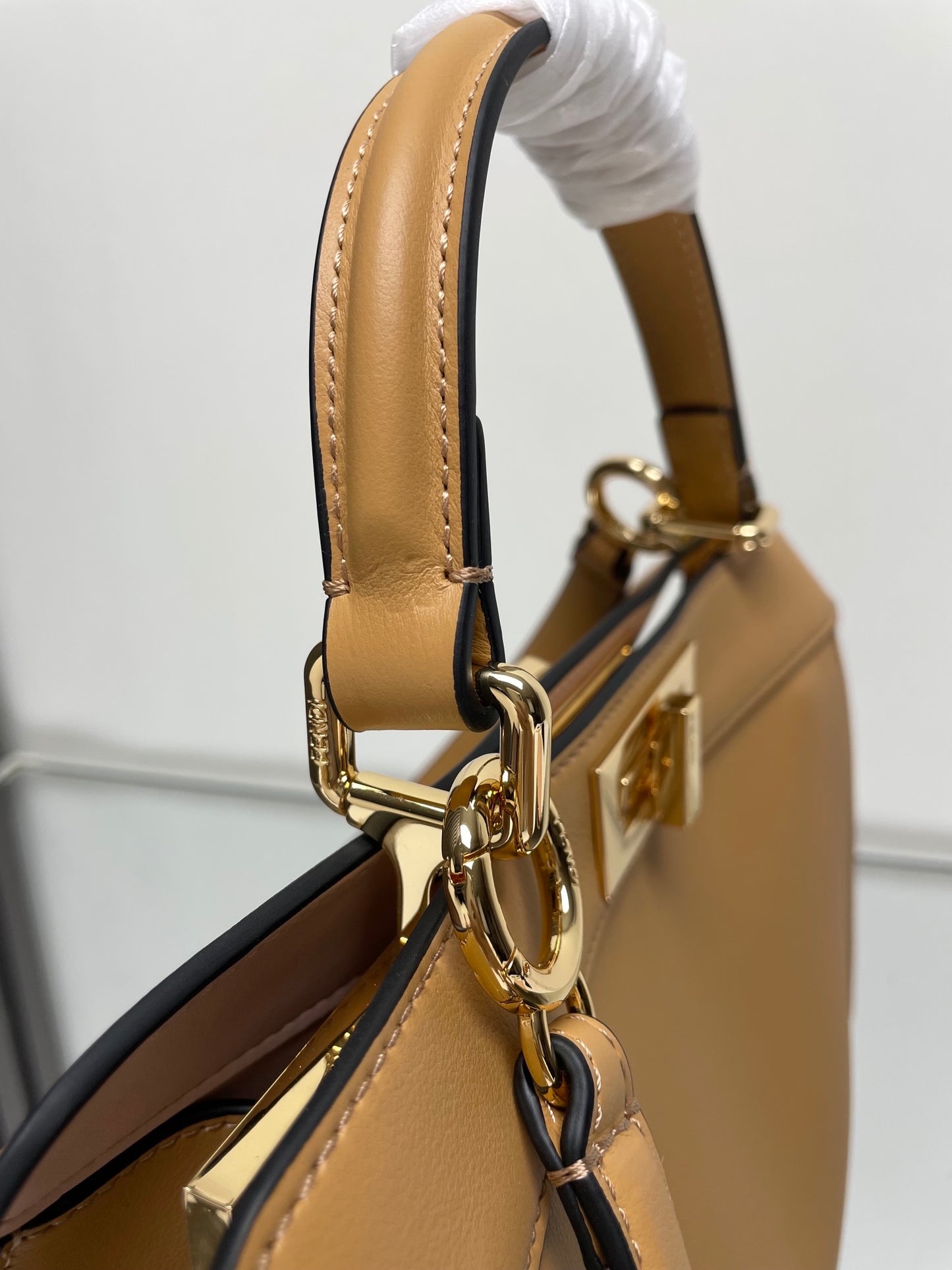 Fendi Peekaboo ISeeU Medium Beige leather bag