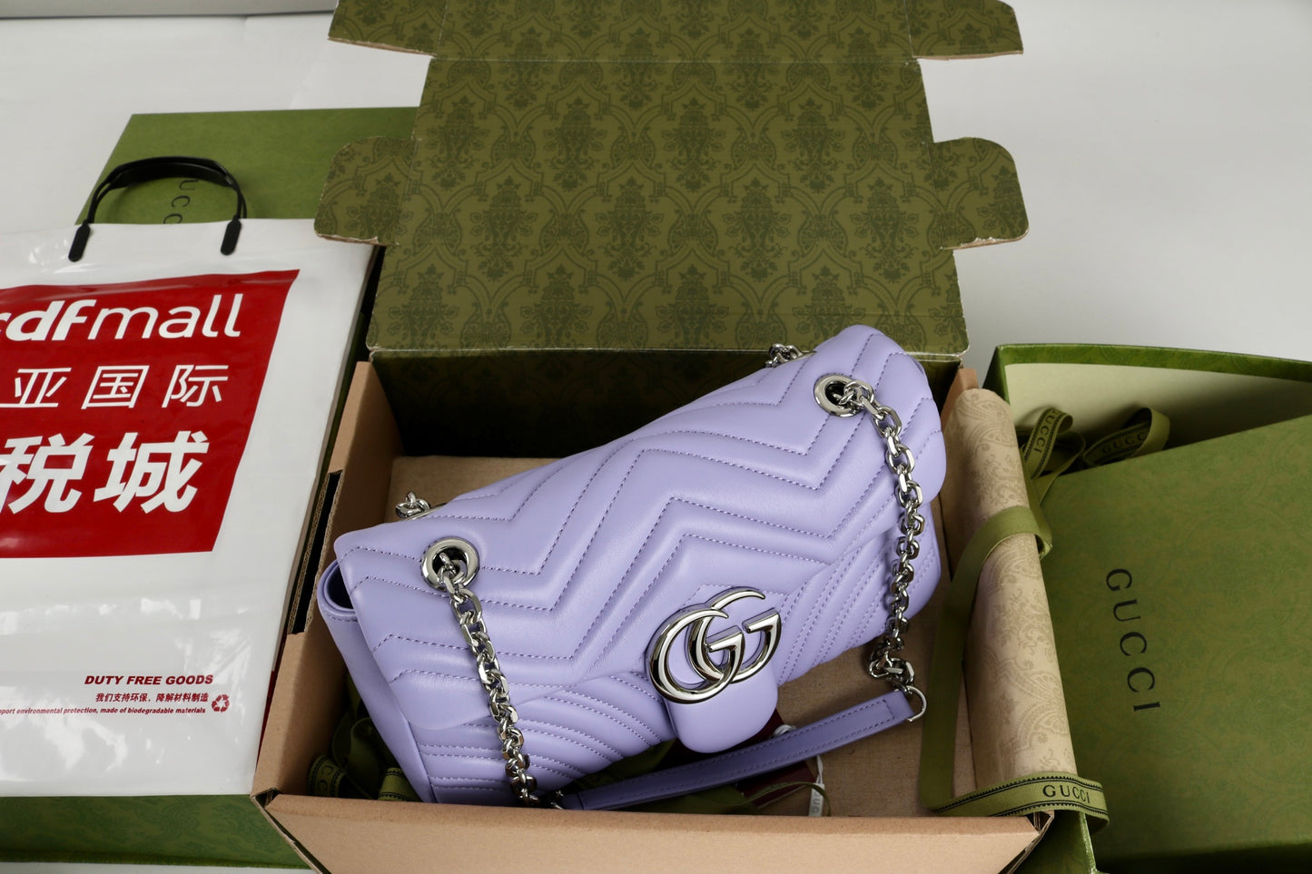 Gucci GG Marmont Shoulder Bag Purple