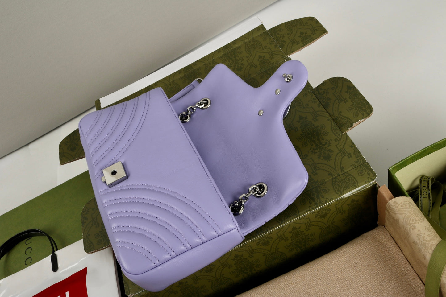 Gucci GG Marmont Shoulder Bag Purple