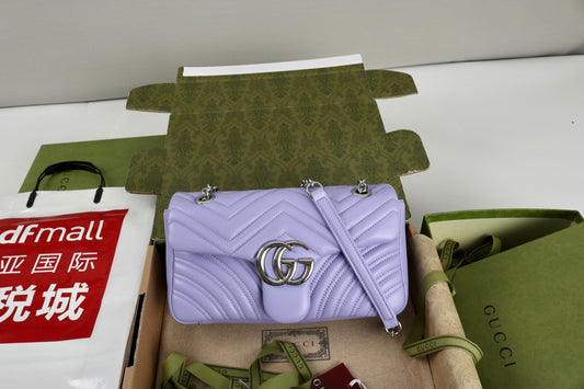 Gucci GG Marmont Shoulder Bag Purple
