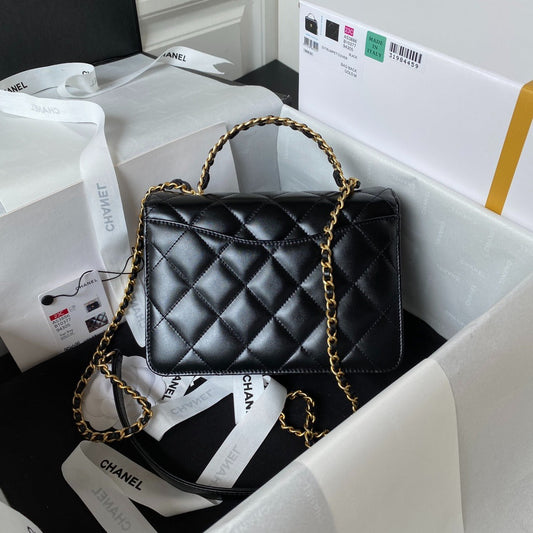 Chanel Flap Handle Bag Black